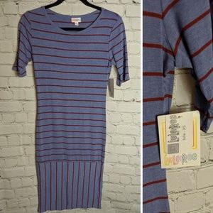 NWT - LuLaRoe Striped Julia Dress - XS